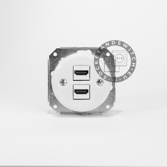 Flush-Mounted Ceramic HDMI Socket