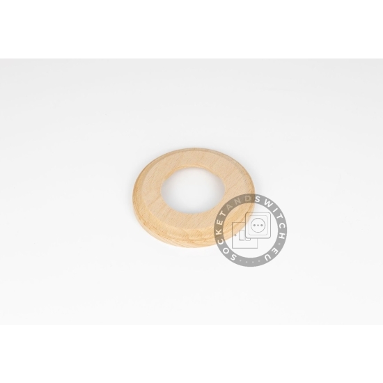 Flush-Mounted Single Round Wood Frame