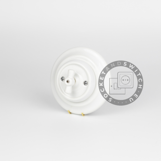 Flush-Mounted Double Light Rotary Switch