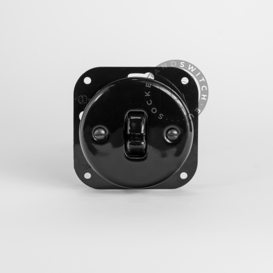 Flush-Mounted Single Light Ceramic Toggle Switch